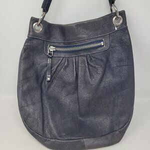 Roots Canada Olivia Gray Hobo Handbag Quality Leather Shoulder Bag EXCELLENT